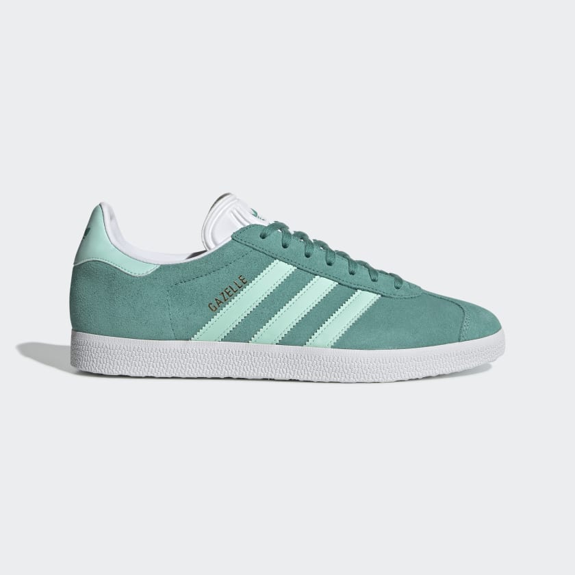 Green adidas gazelle trainers new arrivals