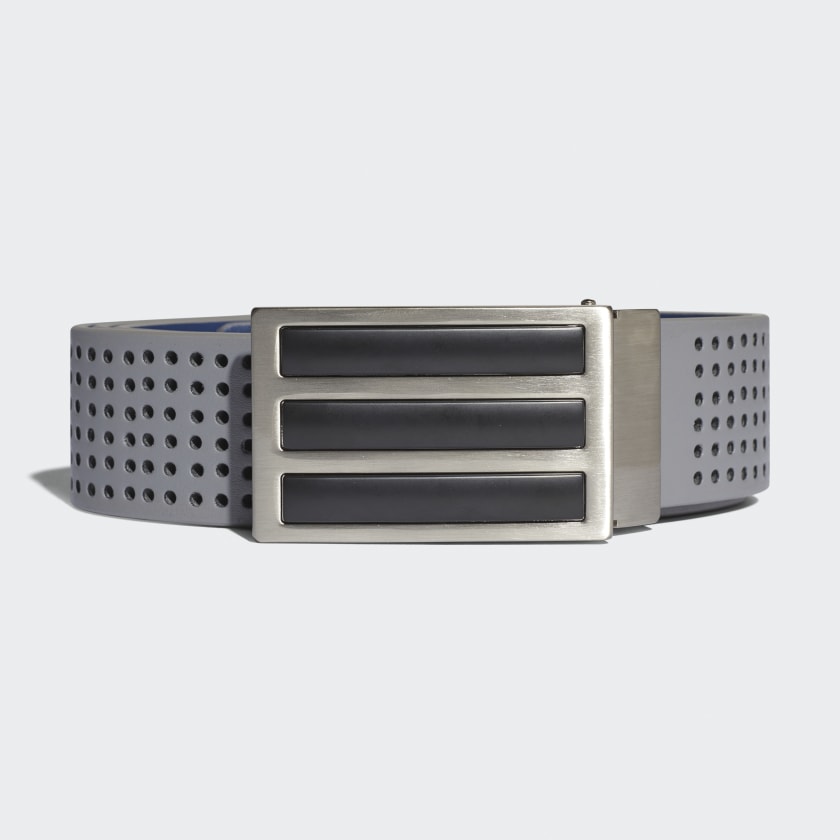 adidas 3 Stripes Perforated Reversible Belt Grey adidas Australia