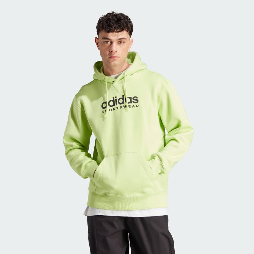 adidas All SZN Fleece Graphic Hoodie - Green | Men's Lifestyle | adidas US