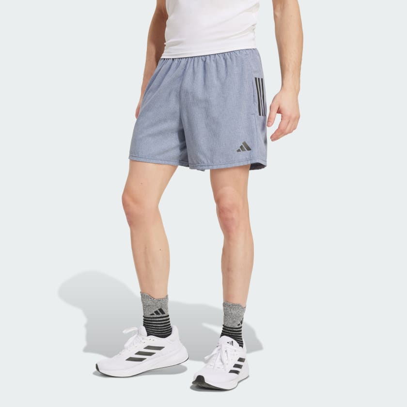 adidas Own The Run Shorts - Blue | Free Shipping with