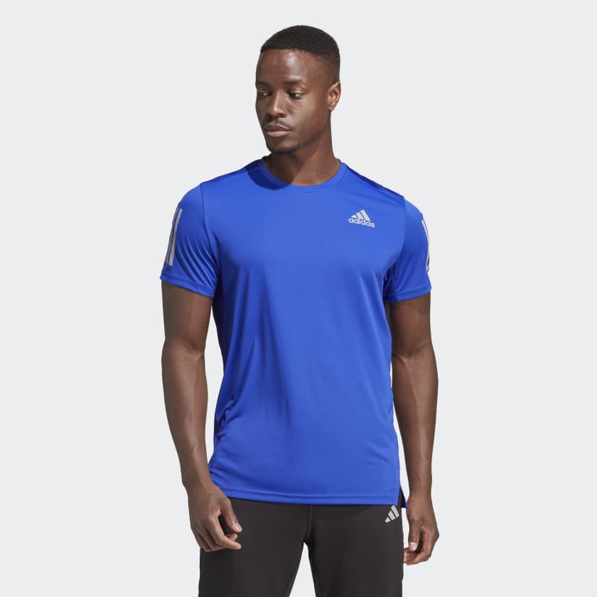 adidas Own the Run Tee Running adidas Blue Men\'s | US - 