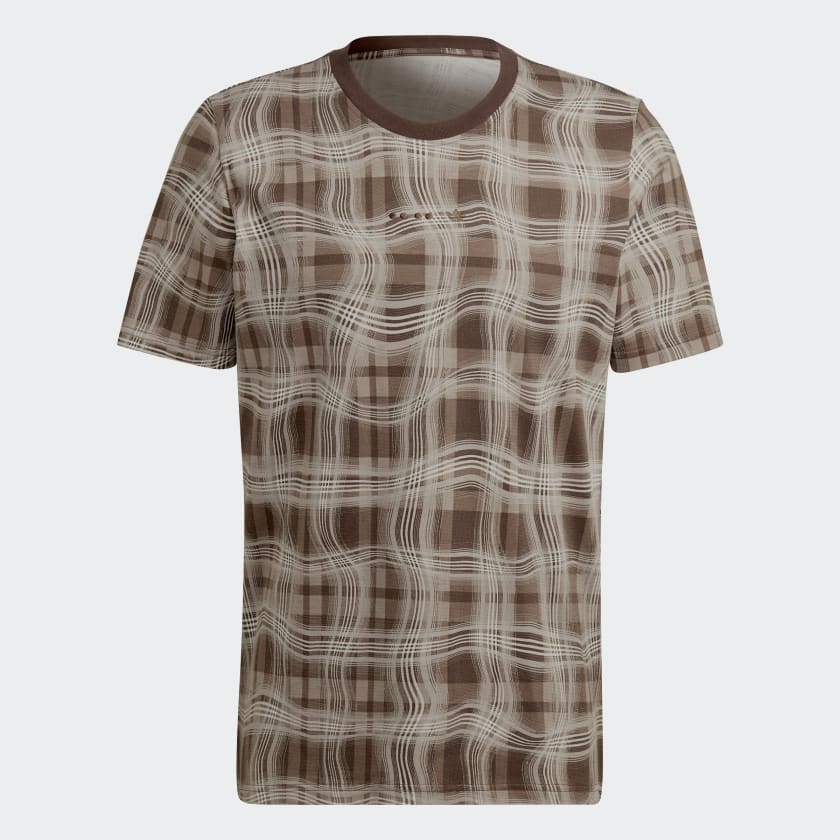adidas Reveal Allover Print Short Sleeve Tee Brown adidas Thailand