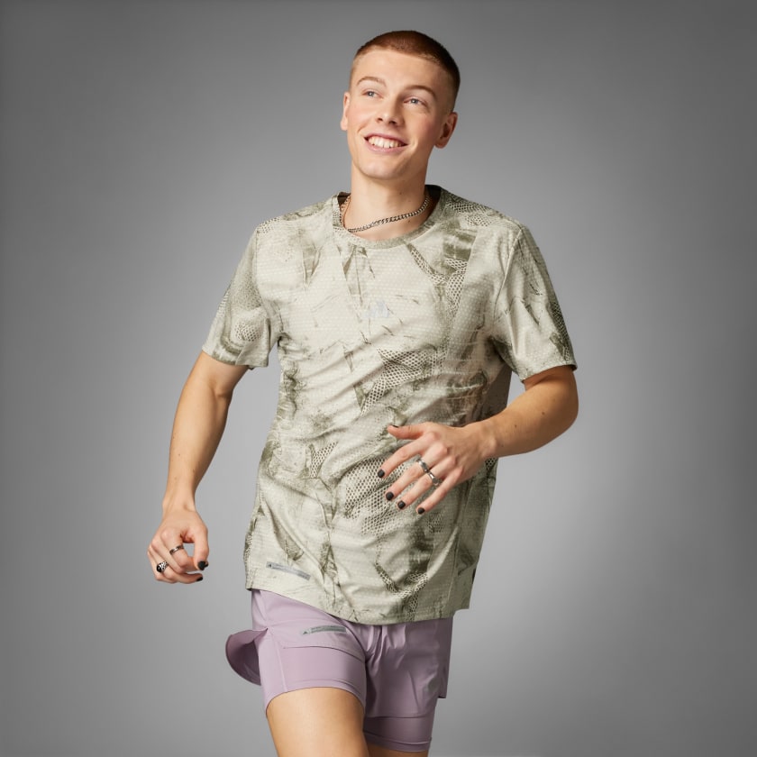 adidas Ultimateadidas Allover Print T Shirt Beige adidas Ireland