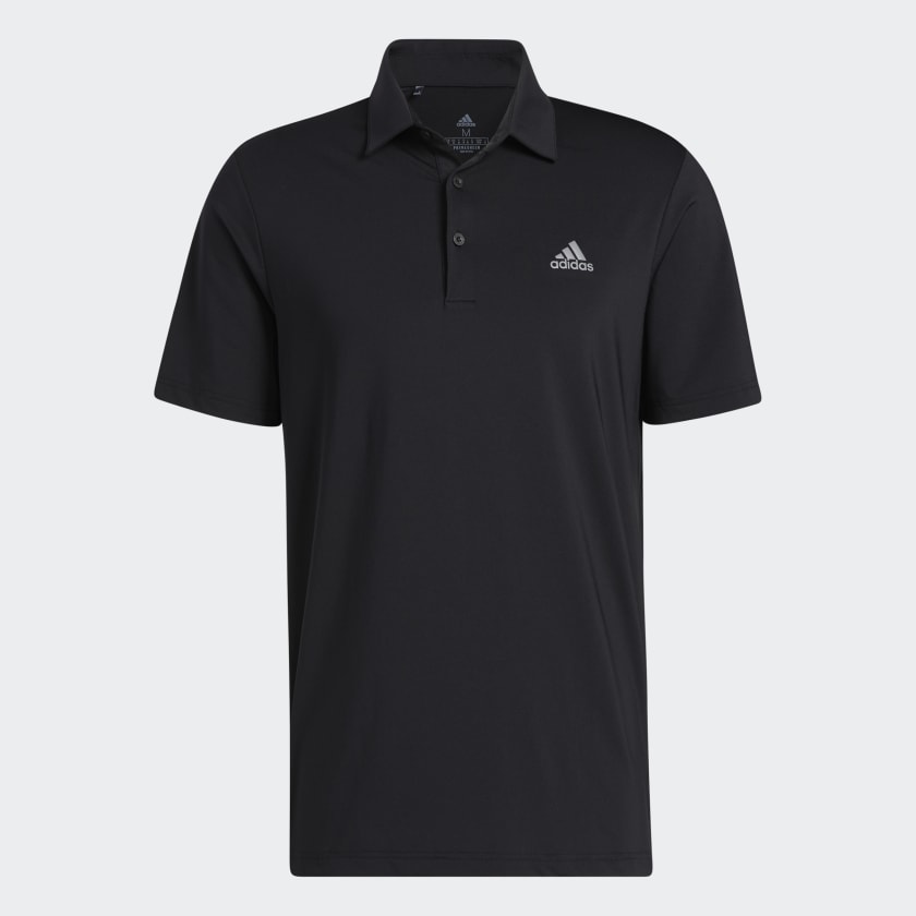 adidas Ultimate365 Solid Left Chest Poloshirt Zwart adidas Offici le Shop