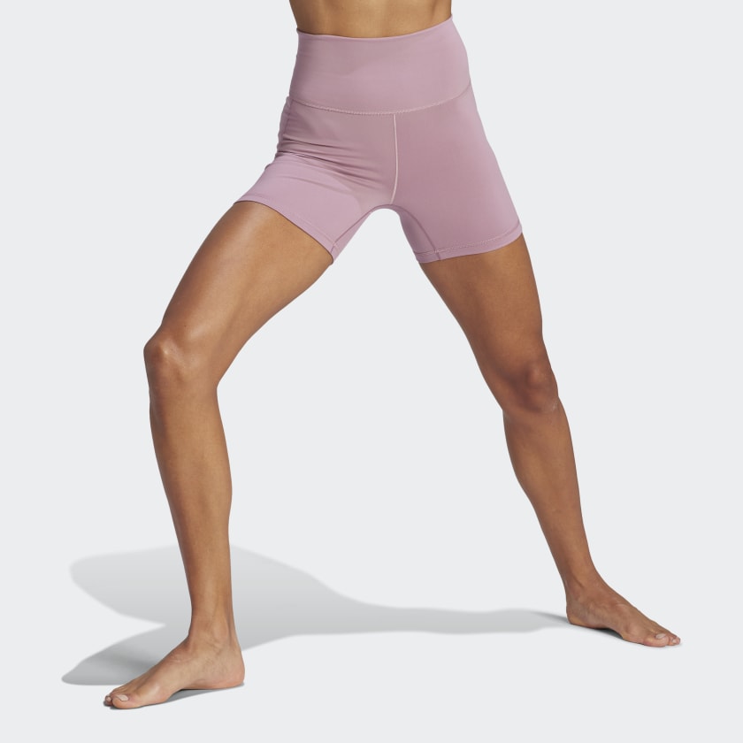 adidas Yoga Studio Five-Inch Short Leggings - Pink | adidas Singapore