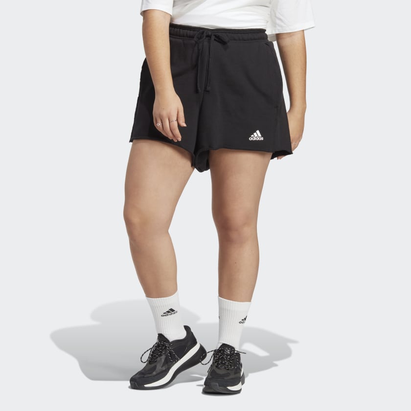 adidas Collective Power High Rise Relaxed Shorts Plus Size Black adidas Australia