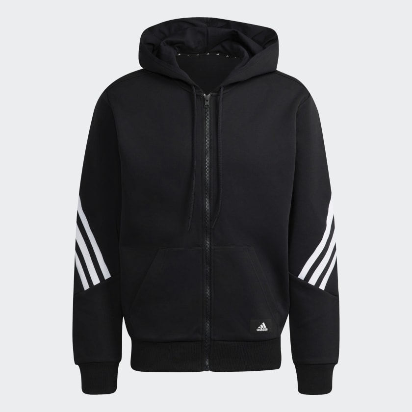 Adidas black hoodie jacket shop