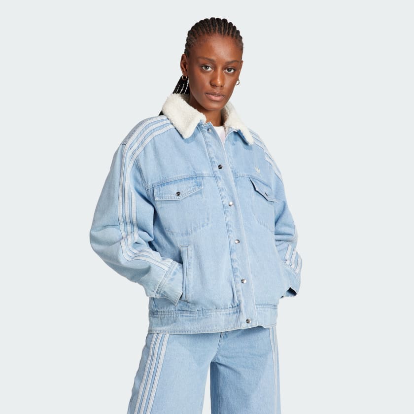 adidas Neutral Court Denim Jacket - Blue | Women's Lifestyle