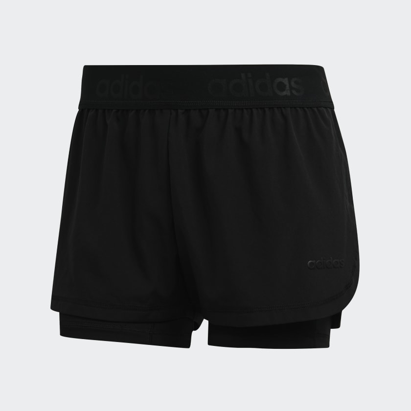 adidas Two-in-One Shorts - Black, adidas Australia