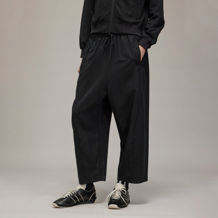 【爆買い！】 Twill Washed Y-3 adidas Pants Finland adidas | Black - パンツ