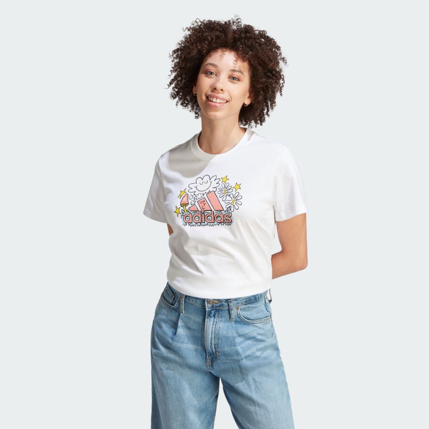 adidas Doodle Graphic T Shirt WeiB adidas Deutschland
