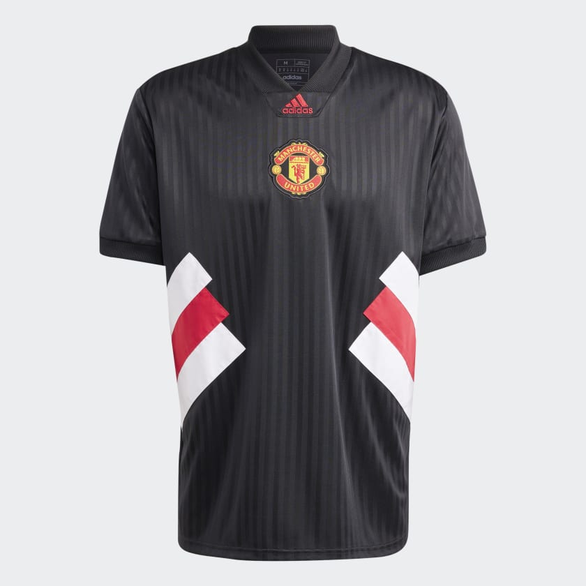 adidas Manchester United Icon Jersey Black Free Shipping with adiClub adidas US