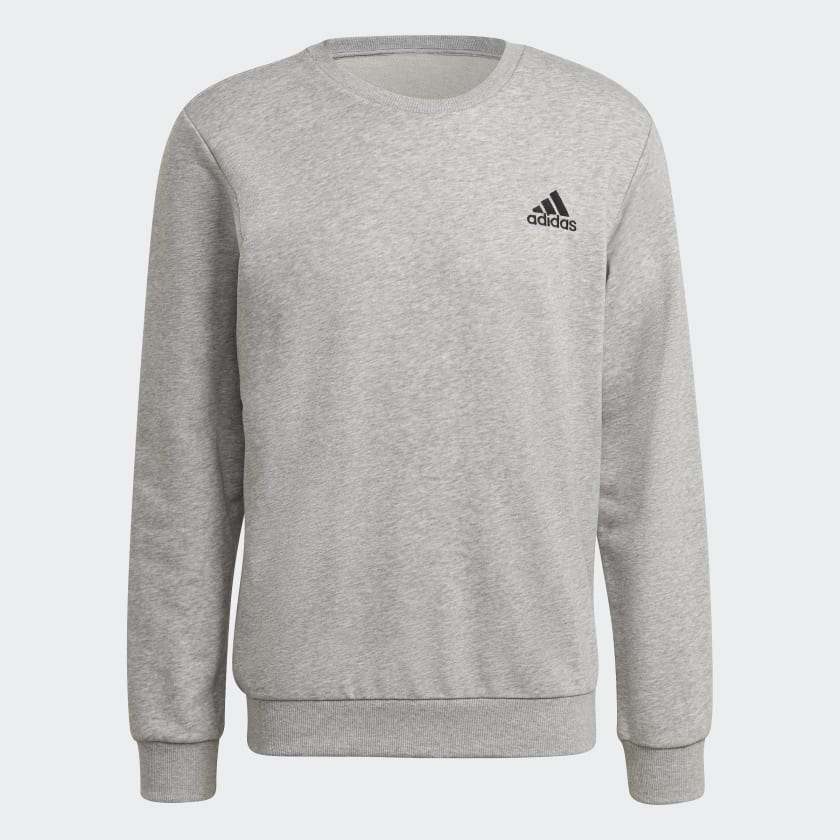 adidas Essentials Embroidered Small Logo Sweatshirt Grey adidas Deutschland
