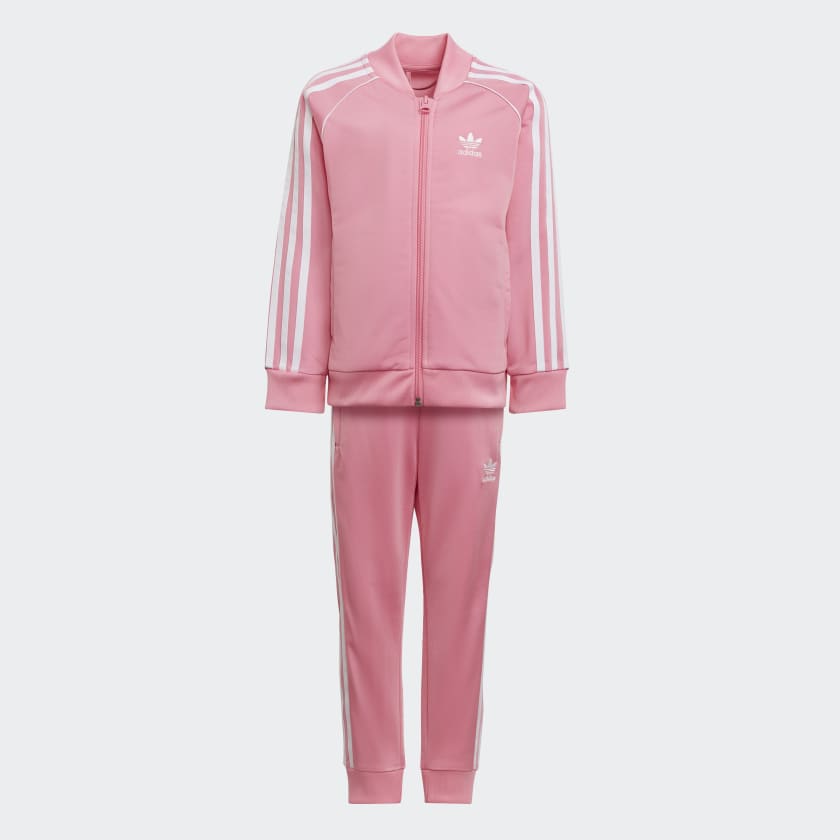 Womens pink adidas sweat suit hotsell