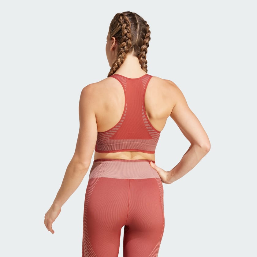 Reggiseno sportivo AEROKNIT Training Light Support Rosso JI8008 23 hover model