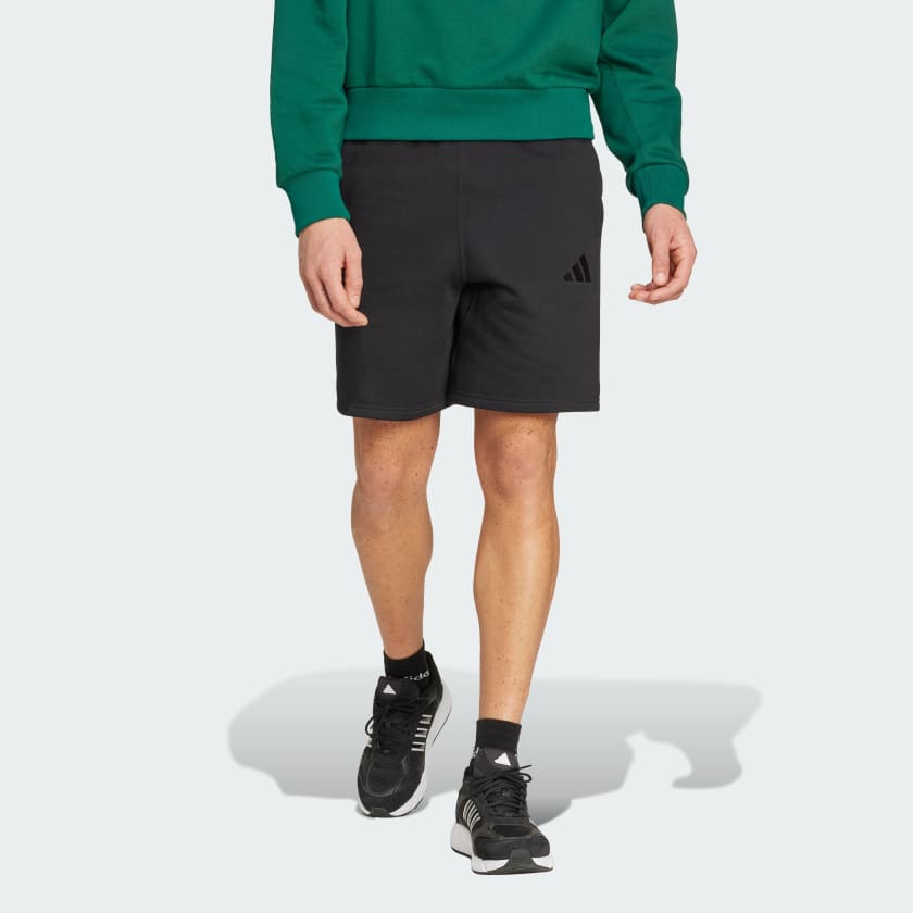 Adidas originals fleece logo shorts outlet