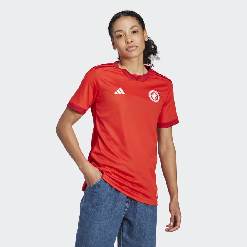 Camisa Internacional I 20/21 s/nº Torcedor Adidas Feminina - Vermelho