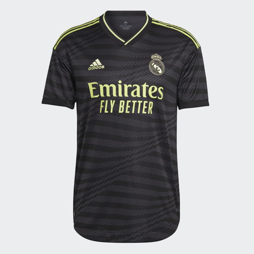 adidas Real Madrid 22/23 Third Authentic Jersey - Black