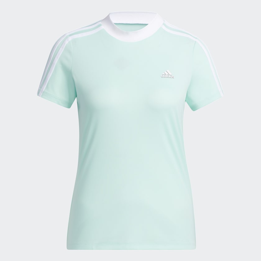 adidas 3-Stripes Crew T-Shirt - Turquoise | adidas Malaysia