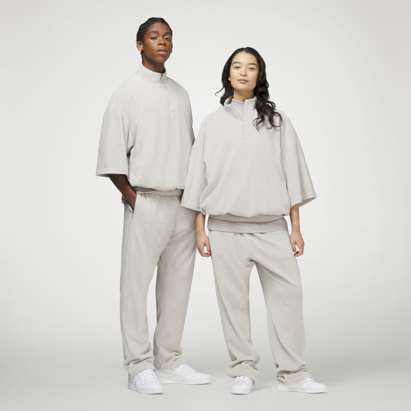 Basketball Velour Basketball Pants Neutral) Grey (Gender | US adidas Unisex - | adidas