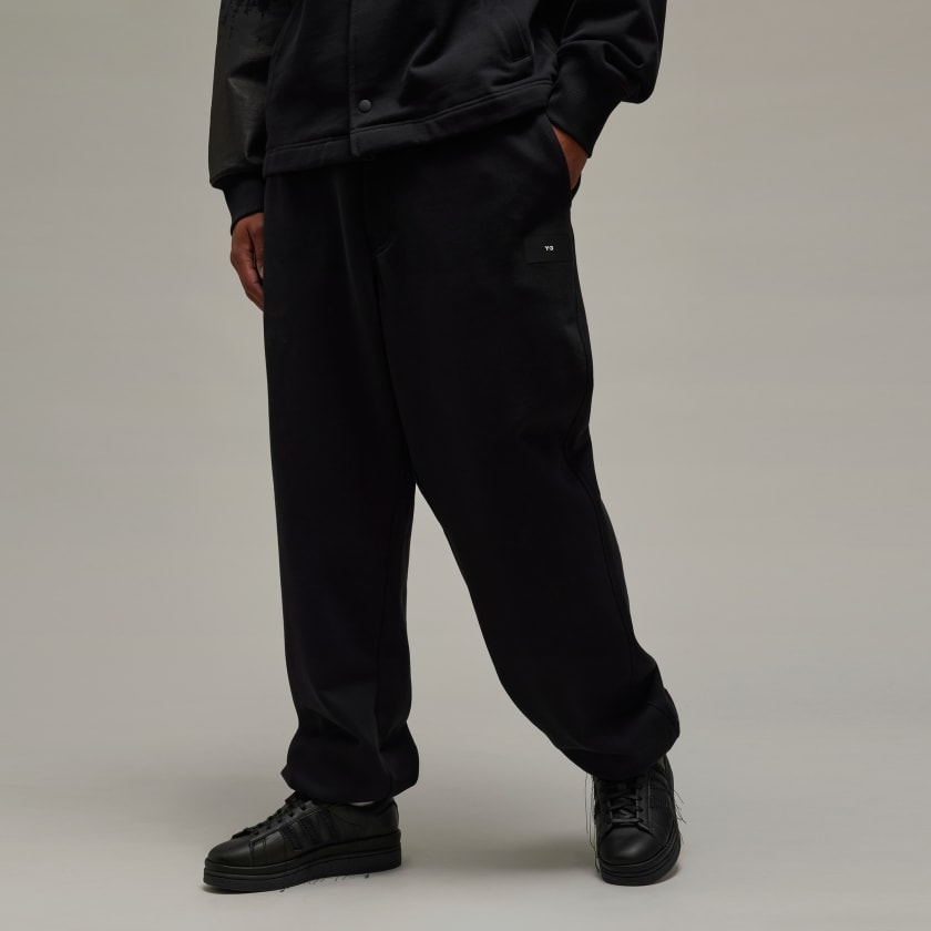 adidas Y-3 Organic Cotton Terry Cuff Straight Pants - Black | adidas New  Zealand