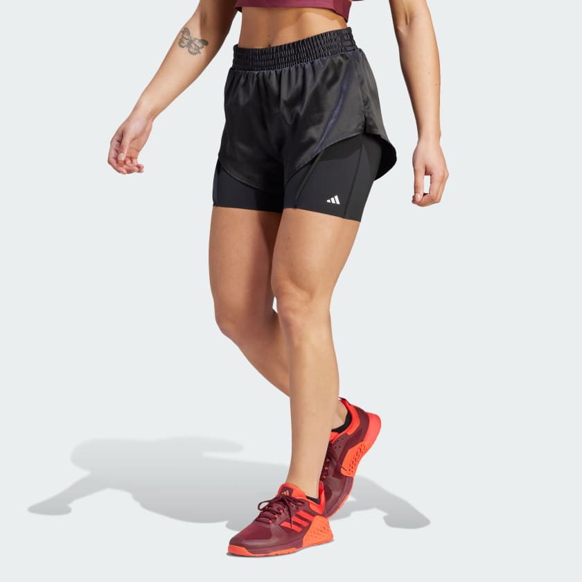 POWER SHORTS BE ONE Leggings with detachable shorts running set