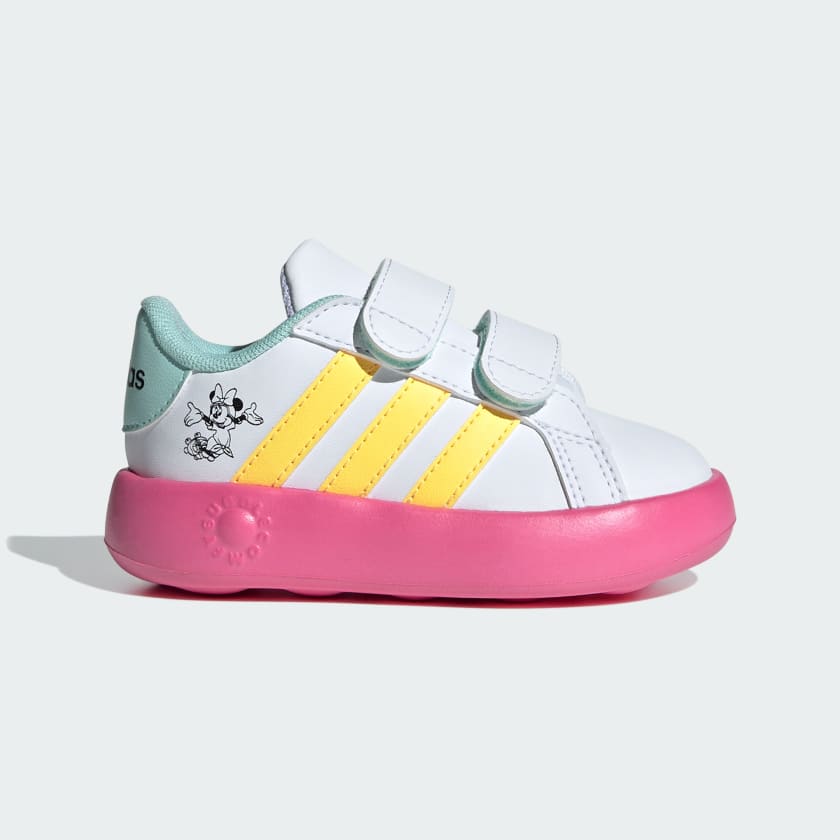 adidas Grand Court Minnie Tennis Sportswear Shoes Kids - White | Free ...