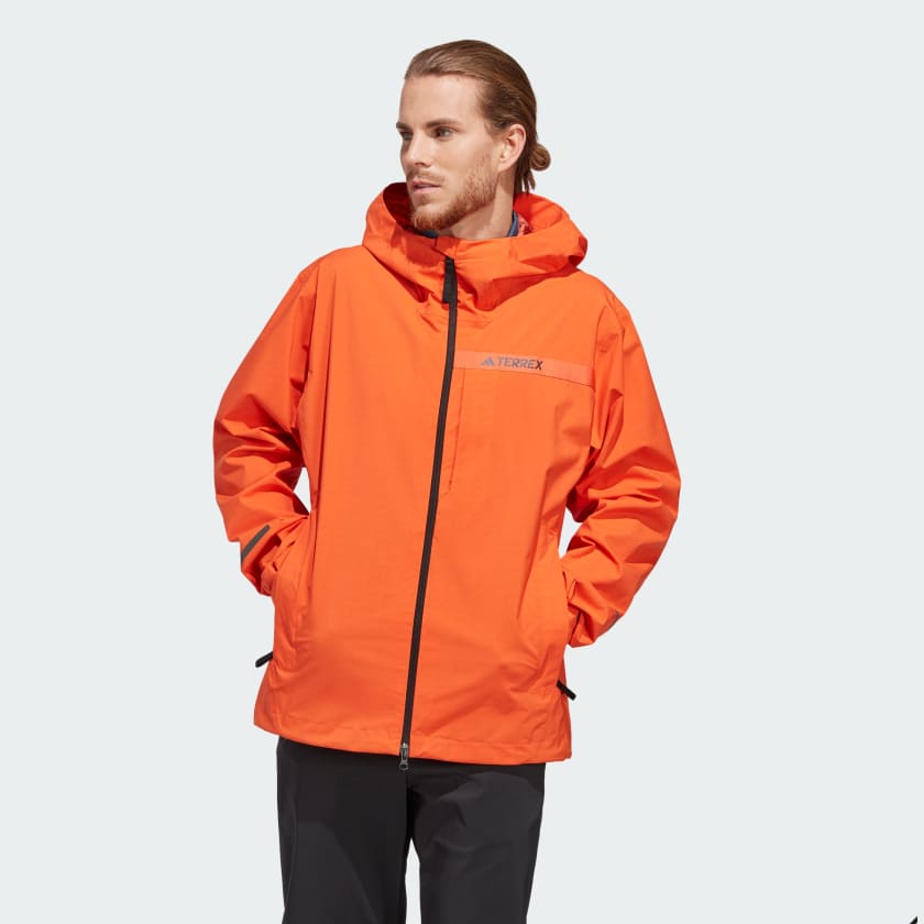 adidas Chamarra Terrex Multi RAIN.RDY para Lluvia Naranja