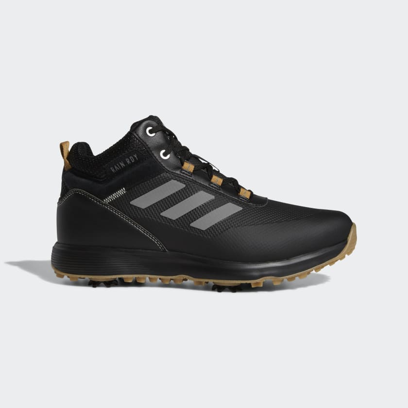 adidas S2G Recycled Polyester Mid-Cut Golf Shoes - Black | Men's Golf |