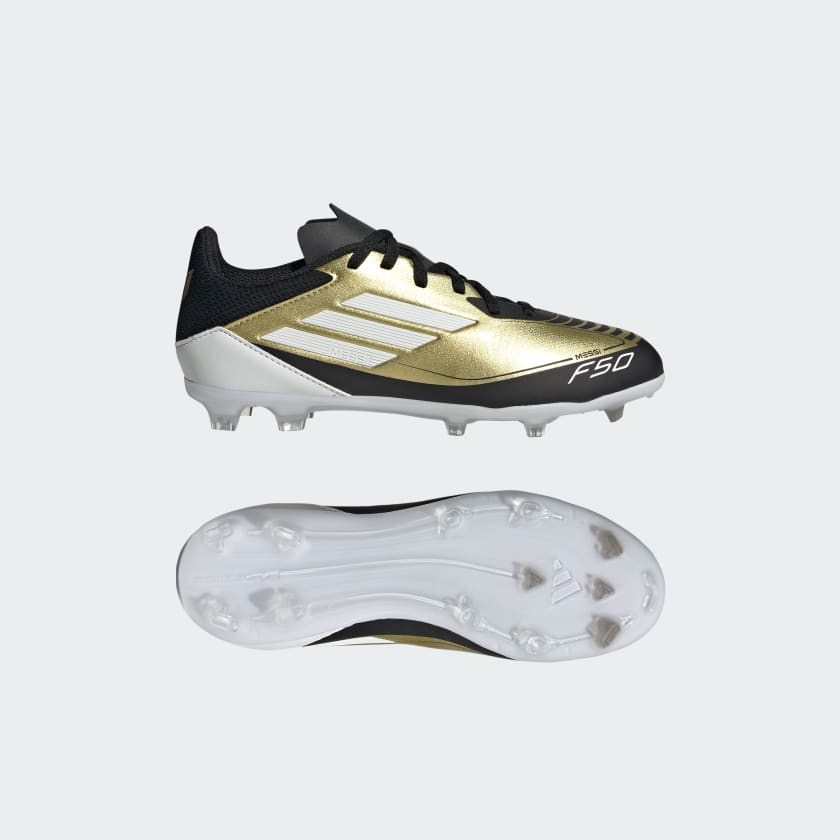 adidas F50 League Messi Firm Multi Ground Kids Soccer Cleats Gold Free Shipping with adiClub adidas Canada