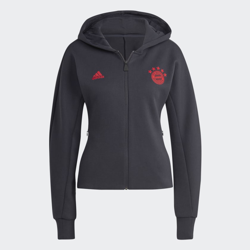 adidas FC Bayern Anthem Jacket Grey adidas UK