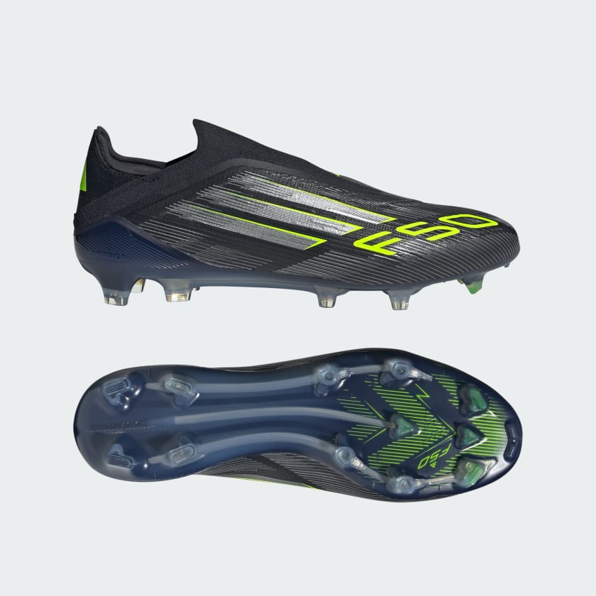adidas F50 Elite Laceless Firm Ground Cleats - Black | Free