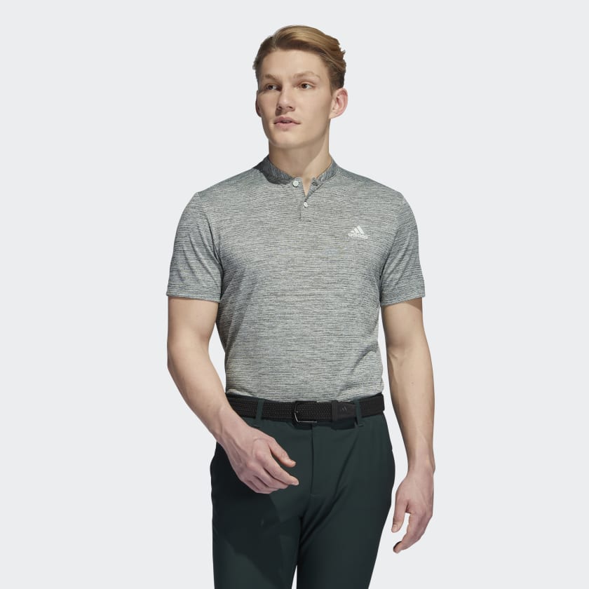 adidas Textured Stripe Polo Shirt - Green | Men's Golf | adidas US