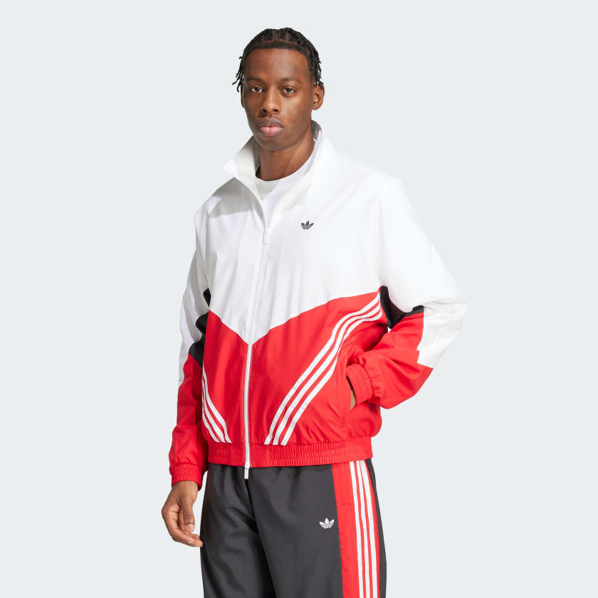 超ポイントアップ祭 Originals adidas Warm-Up Shipping Free | Red - Top Track トップス