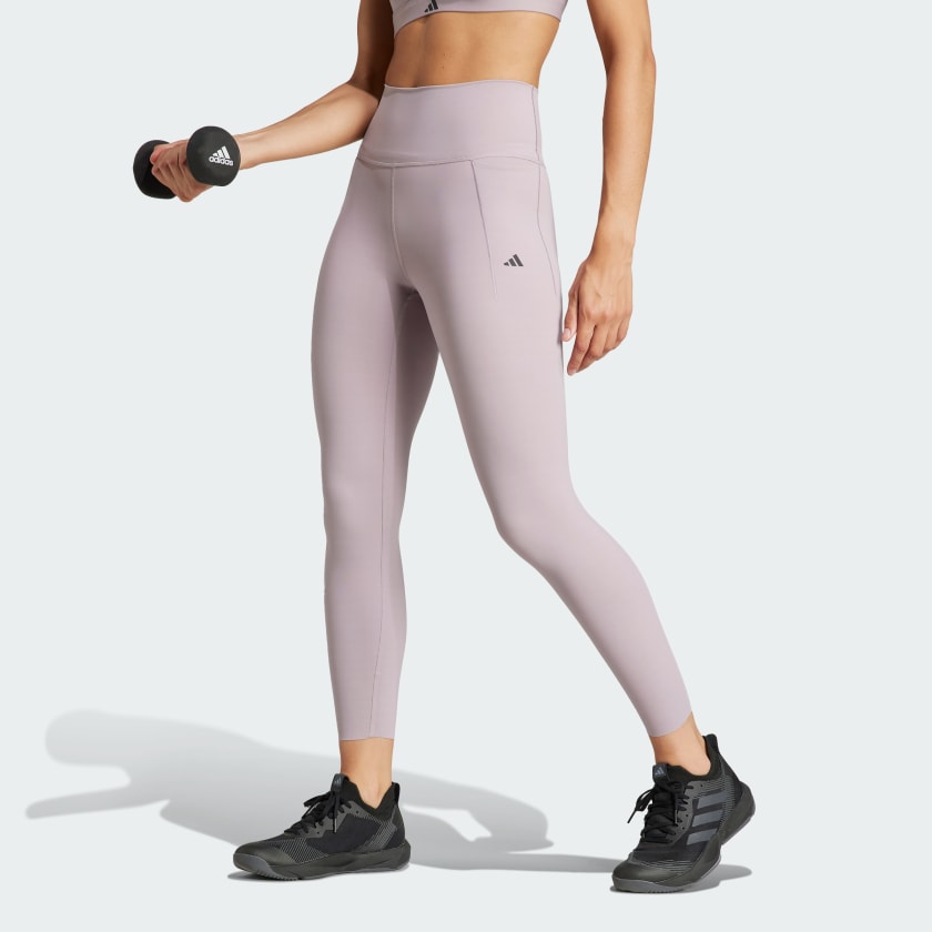 Nike Yoga Luxe 7/8 leggings in smokey mauve