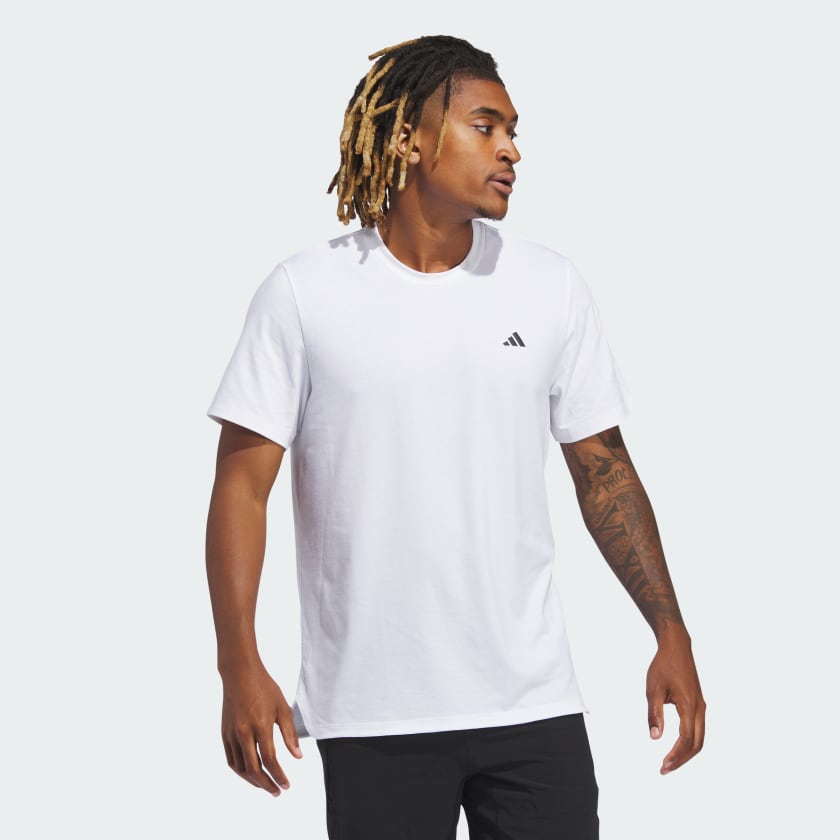 adidas Axis AEROREADY Training Tee - White | Free Shipping