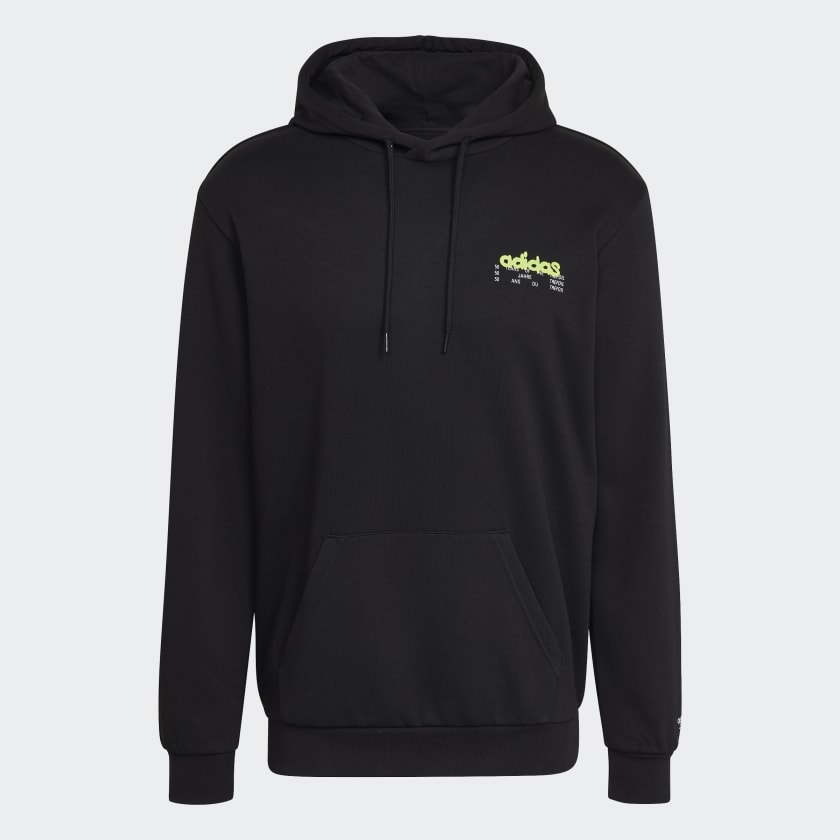 Adidas trefoil hoodie black gold mens clearance
