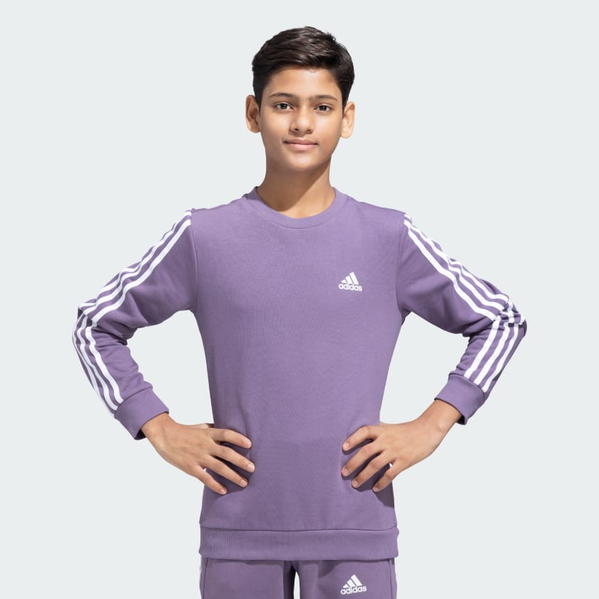Adidas fleece crew sweatshirt hotsell