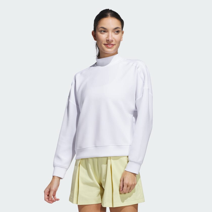 adidas Beyond Spacer Mock Layer Sweatshirt - White | Free Shipping with  adiClub | adidas US