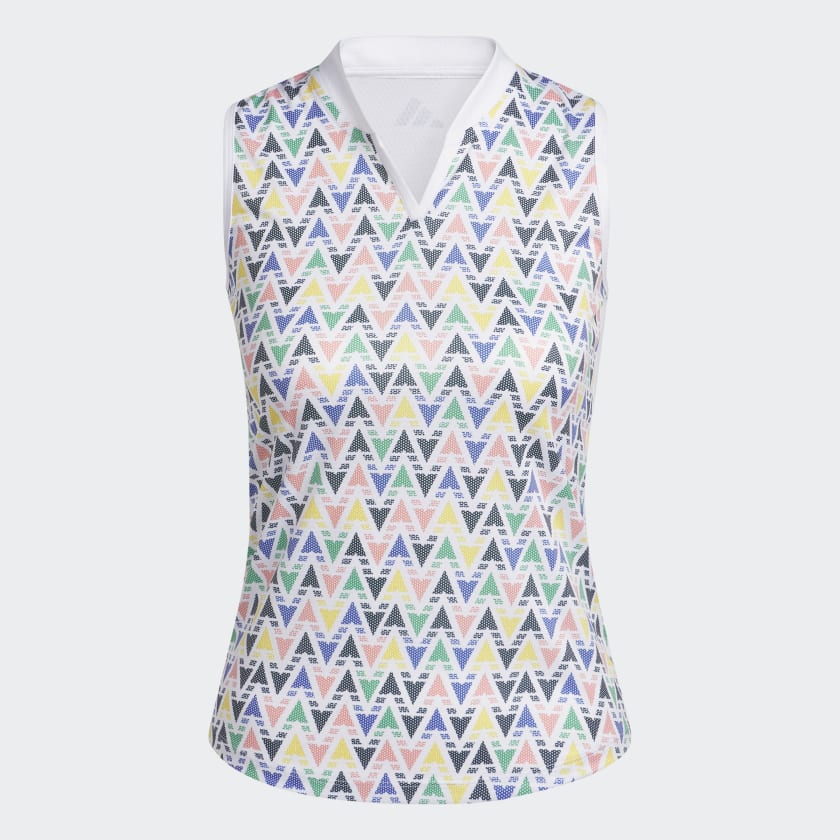 Adidas HEAT.RDY Printed Sleeveless Polo Shirt