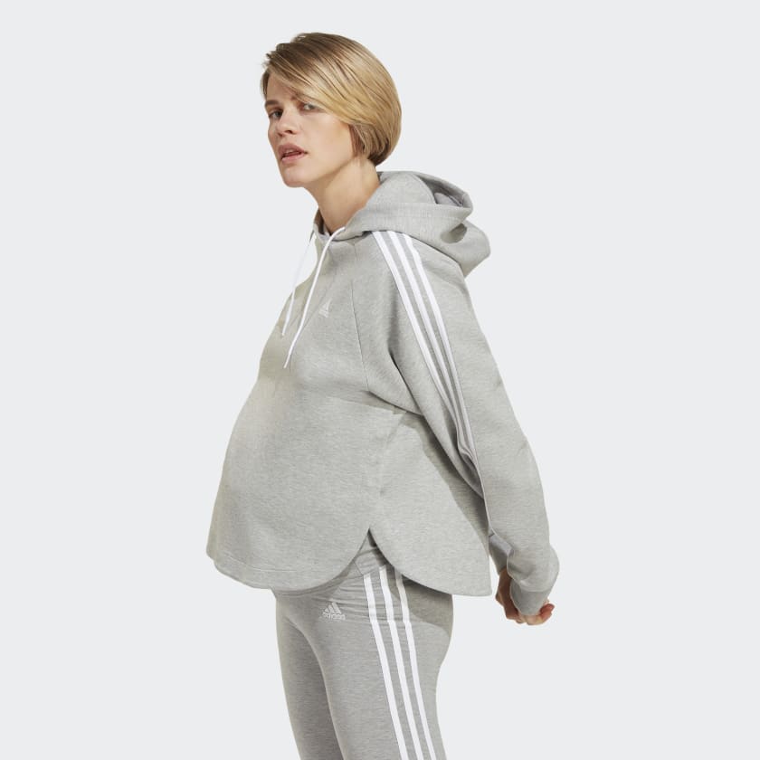 adidas Maternity Over-the-Head Hoodie - Grey | Women's Lifestyle | adidas US