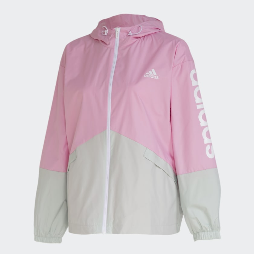 adidas Essentials Oversize Logo Windbreaker Rosa adidas Deutschland