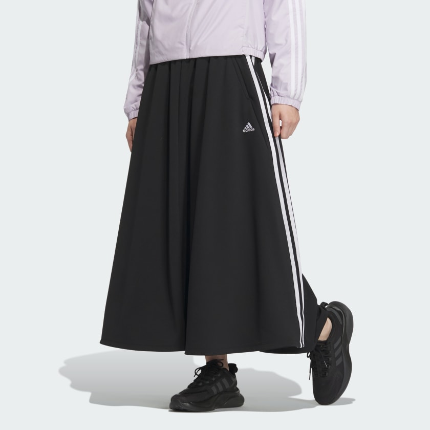 Adidas 3 stripes knit midi skirt cheap