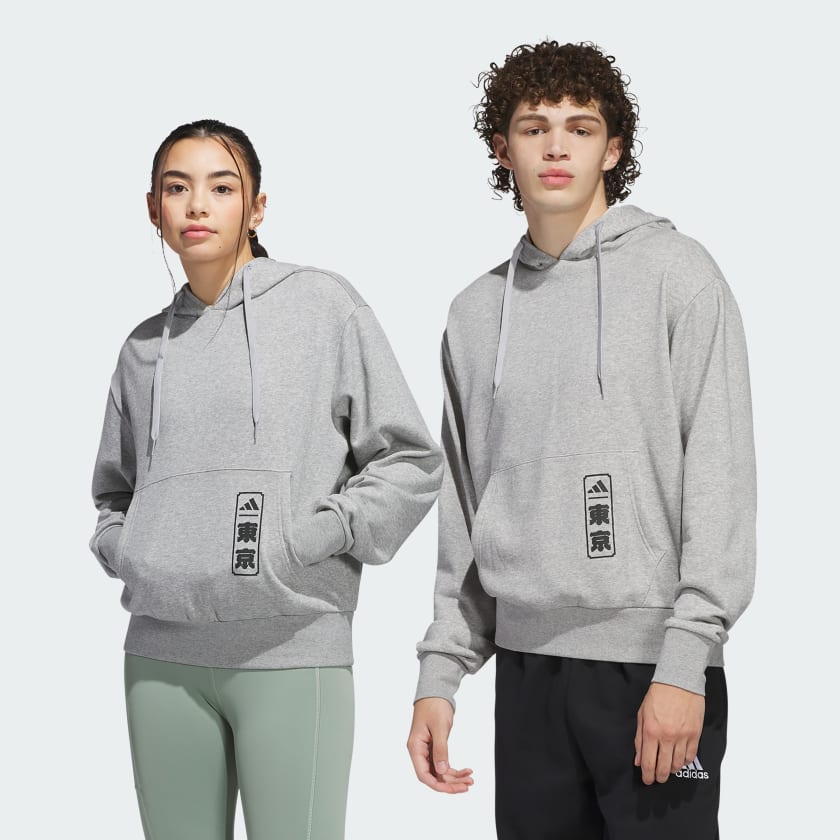 adidas ＊アディダス＊フード付きパーカー＊グレー＊メンズL