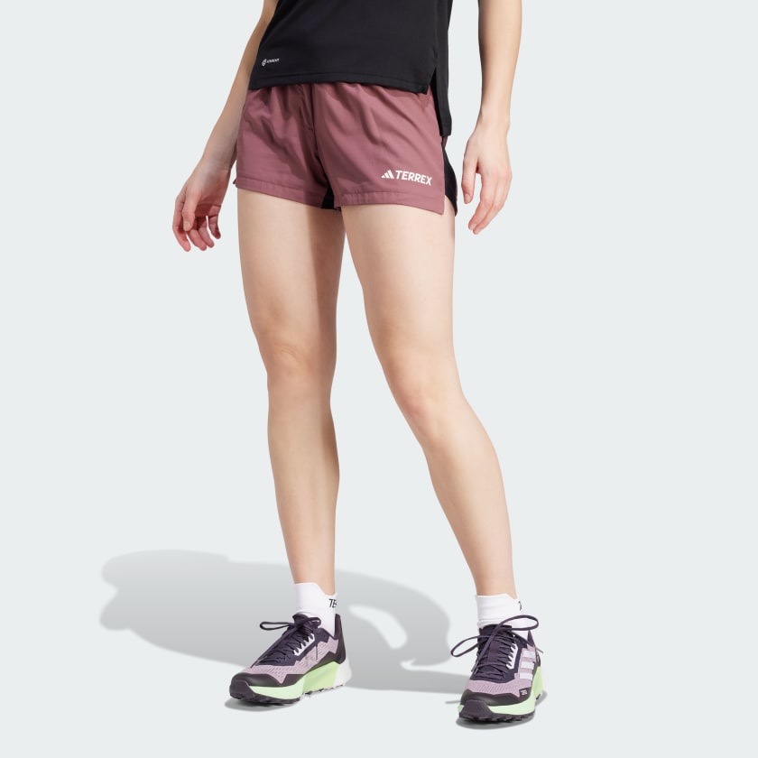 adidas Terrex Multi Trail Running Shorts Burgundy Free Shipping with adiClub adidas US