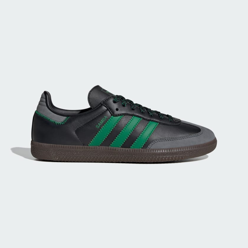 Adidas samba green black clearance