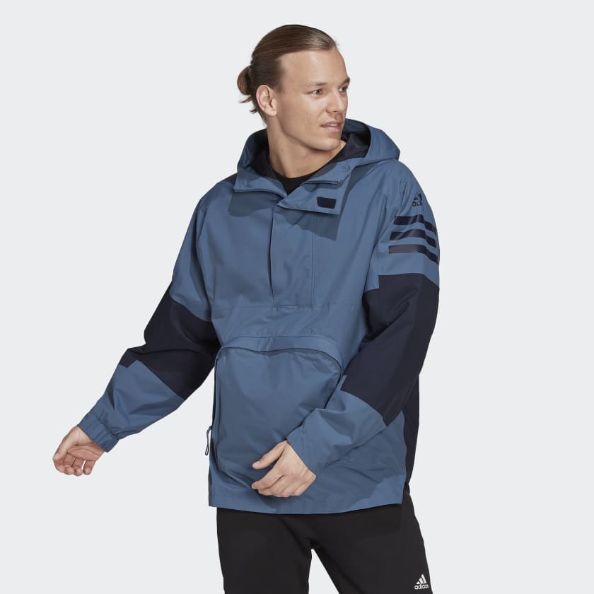 adidas Utilitas RAIN.RDY Anorak - Blue | adidas Finland