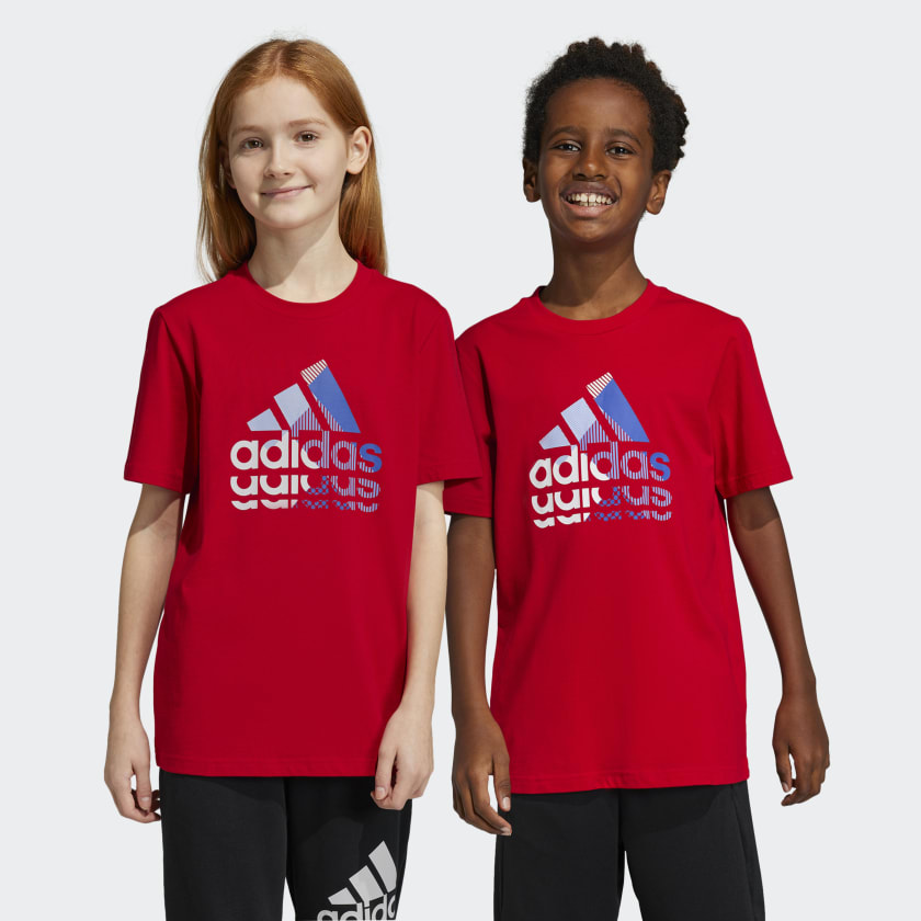 Adidas black and red t shirt store