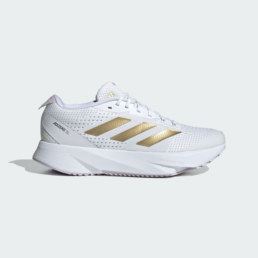Adidas adizero white and gold hot sale