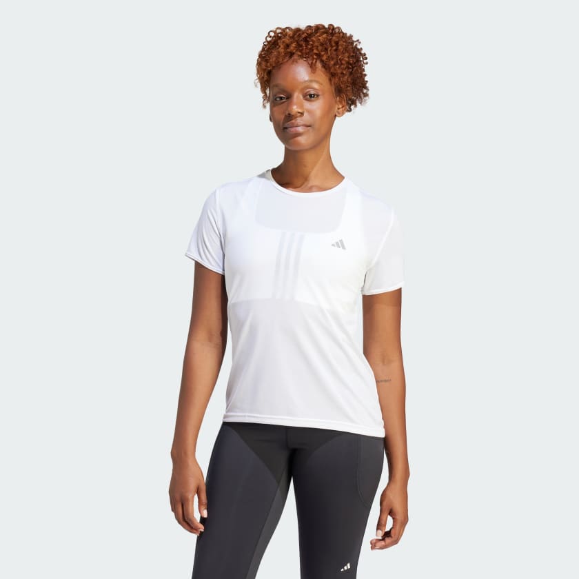 Camiseta running blanca shop